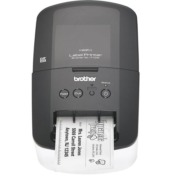 Brother QL-710W Wireless Label Printer Shipping Address Thermal Printing - Picture 1 of 10
